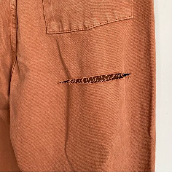 The Ragged Priest Mom Jeans With Butt Cut in Brown - Picture 3 of 9